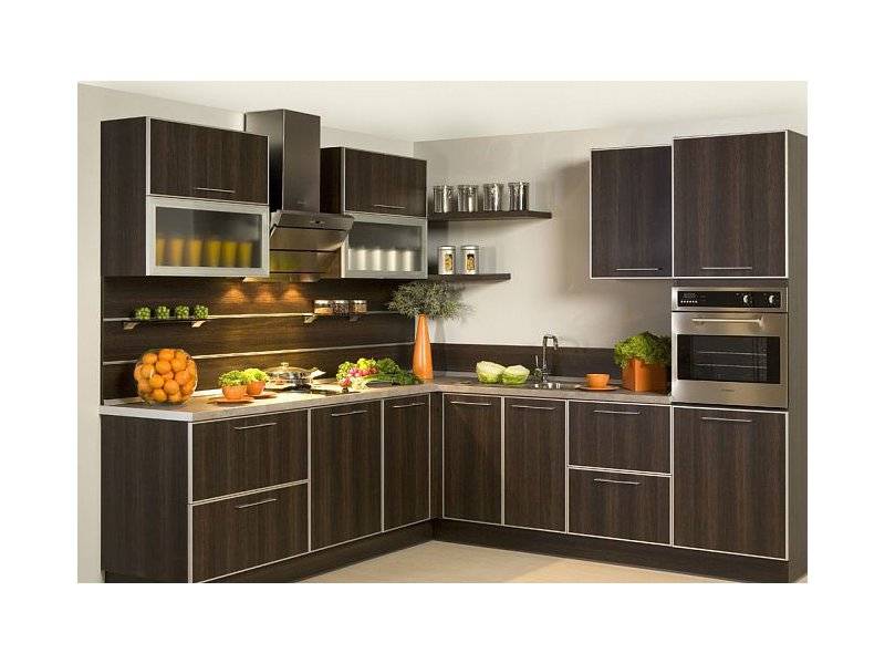 угловая коричневая кухня авалина в Нижневартовске