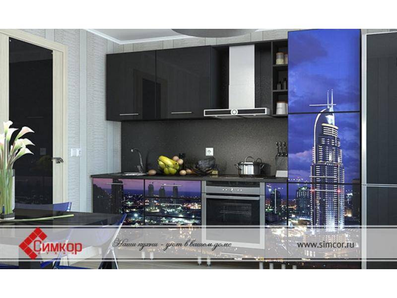 кухня город мдф фотопечать в Нижневартовске