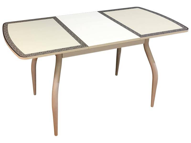 стол обеденный раздвижной со стеклянной поверхностью м142.103 в Нижневартовске