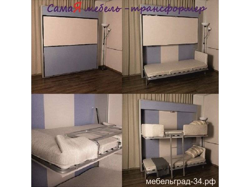 двухъярусная кровать аделия (откидная) в Нижневартовске