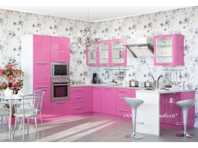 новая розовая кухня виола в Нижневартовске