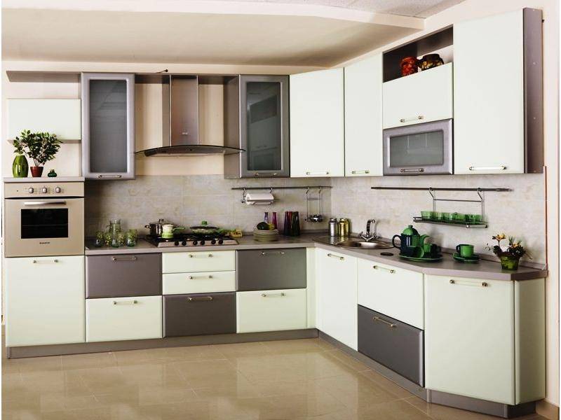 светлая угловая кухня мдф в Нижневартовске