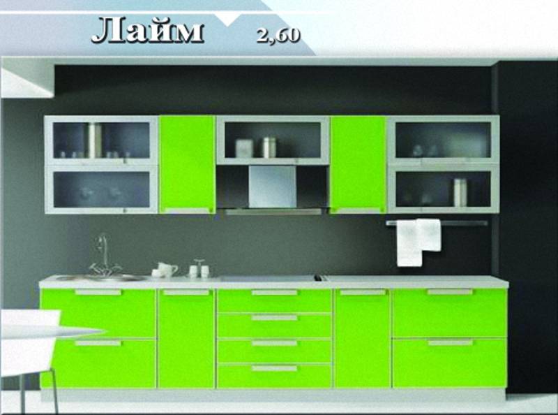кухонный гарнитур «лайм» в Нижневартовске
