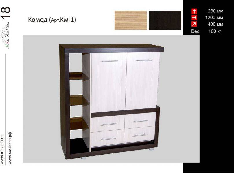 современный многофункциональный комод км-2 в Нижневартовске