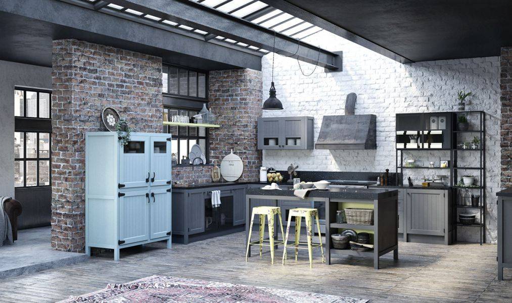 кухня из массива ясеня лофт легно в Нижневартовске