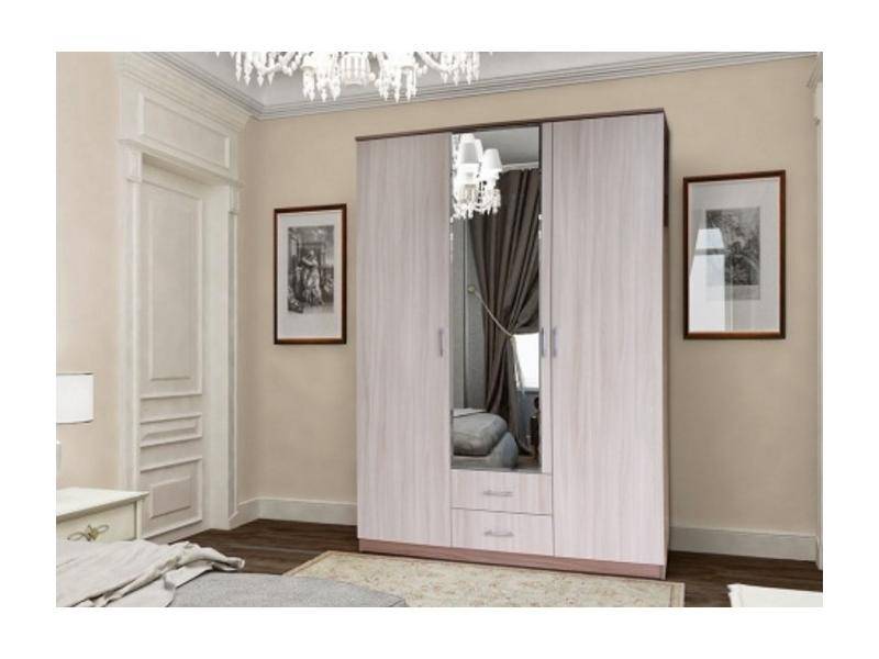 светлый шкаф 3 створки лиза в Нижневартовске