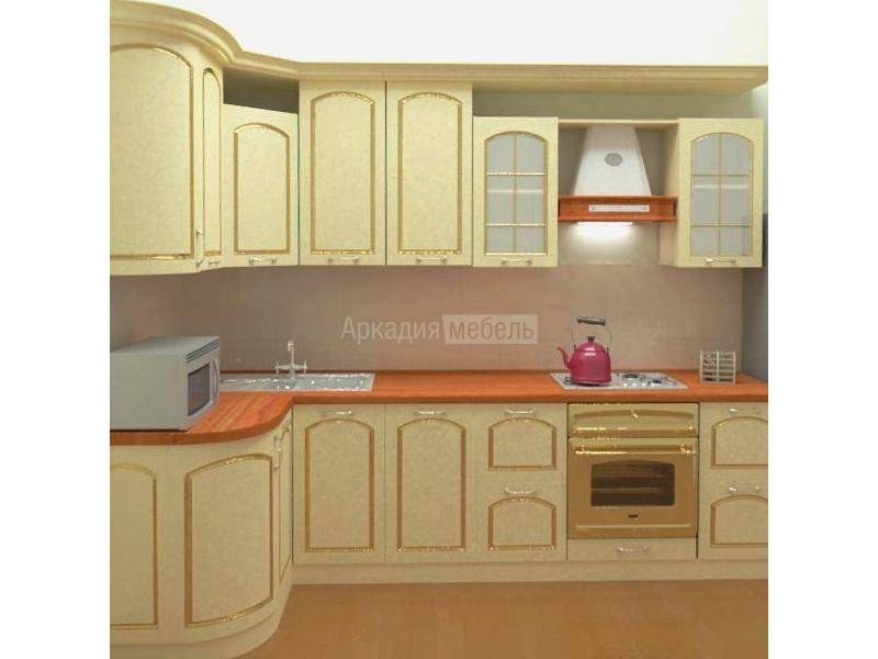 классическая кухня с патиной люкс 1 в Нижневартовске