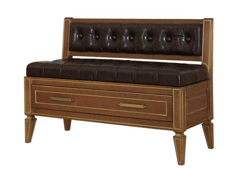 банкетка классика 2/1 с выдвижным ящиком и спинкой в Нижневартовске