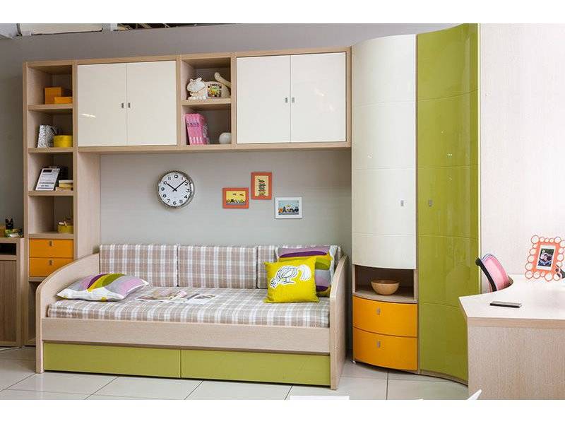 мебель подростковая с радиусным шкафом в Нижневартовске