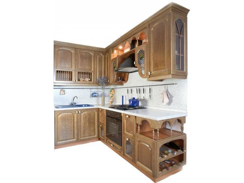 кухонный гарнитур ясень цвет бренер орех-патина золото в Нижневартовске