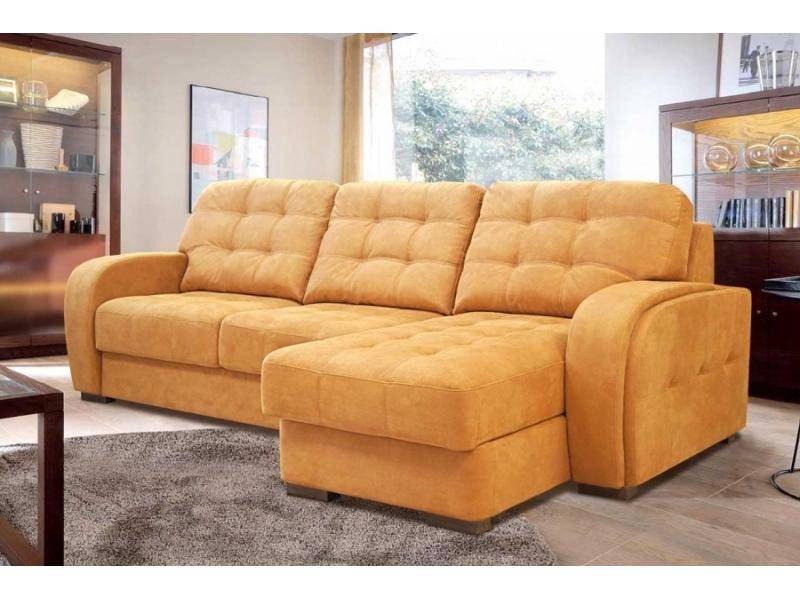 тканевый диван в оранжевом цвете в Нижневартовске