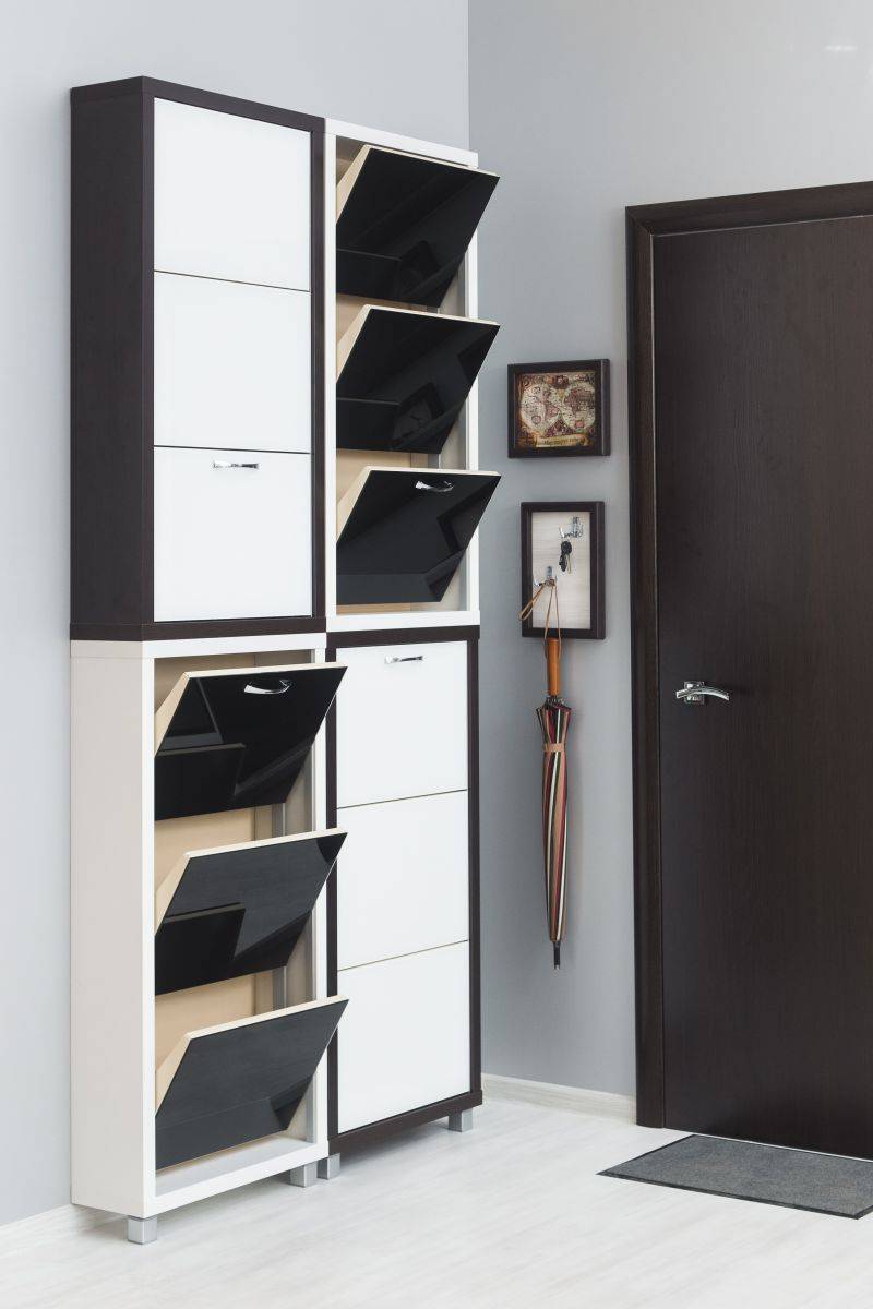 обувной шкаф 3-х секционный люкс в Нижневартовске