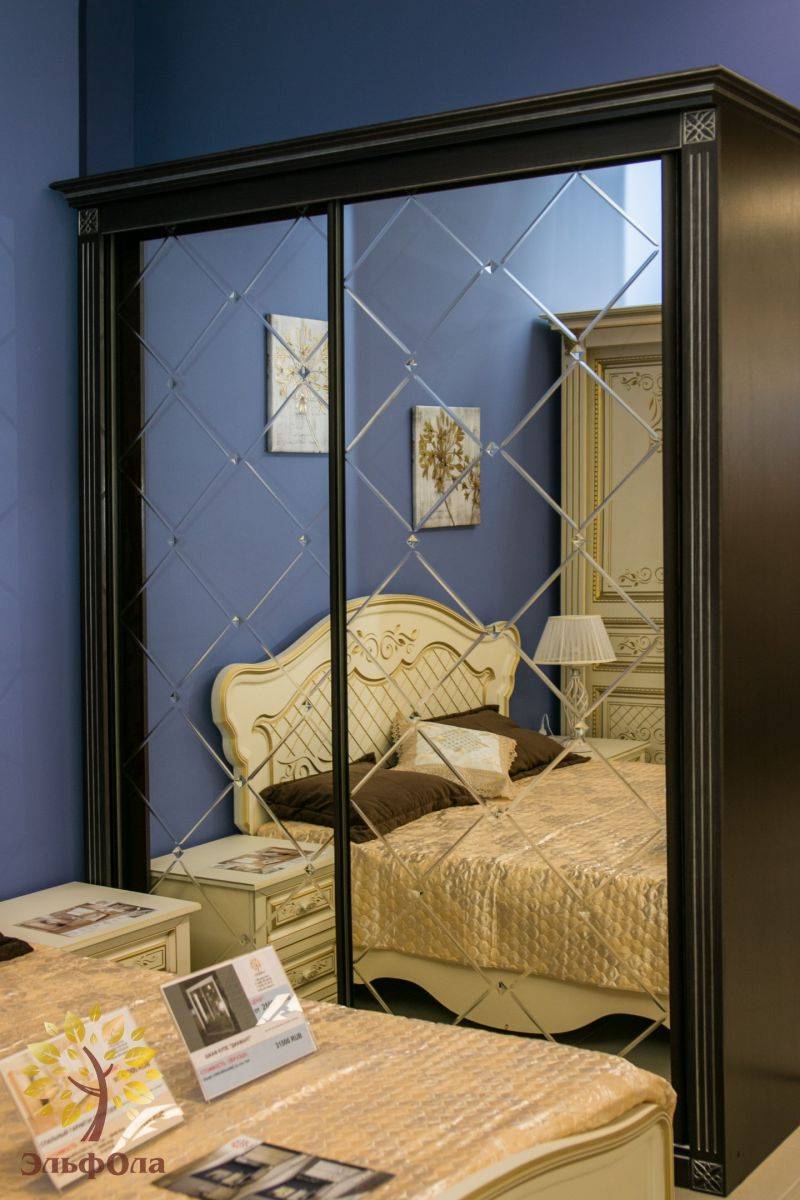 шкаф диамант зеркало с гравировкой и фацетами в Нижневартовске