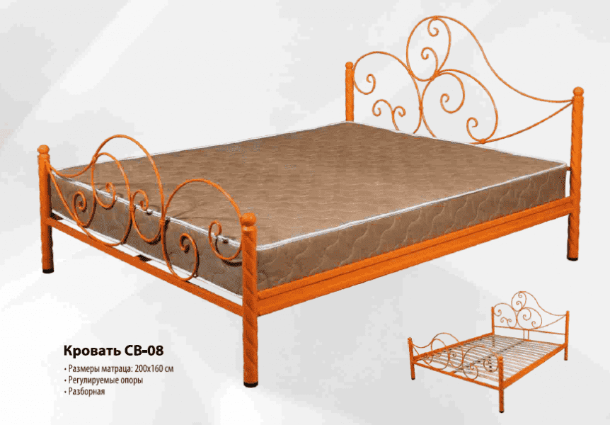 кровать с ковкой св-08 в Нижневартовске