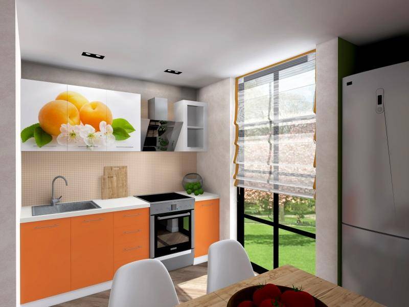 оранжевая кухня абрикос в Нижневартовске