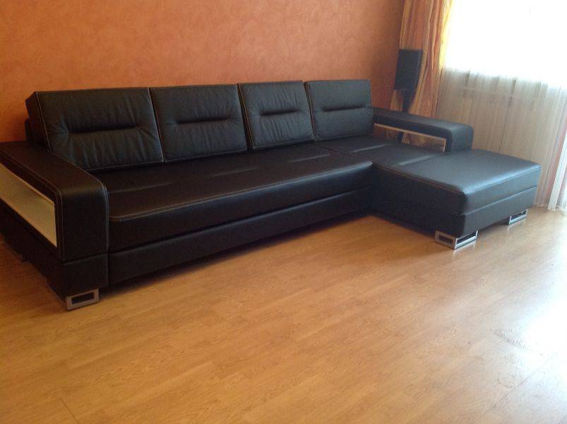 черный угловой диван в Нижневартовске
