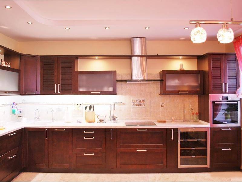 кухонный гарнитур береза цвет итальянский орех в Нижневартовске