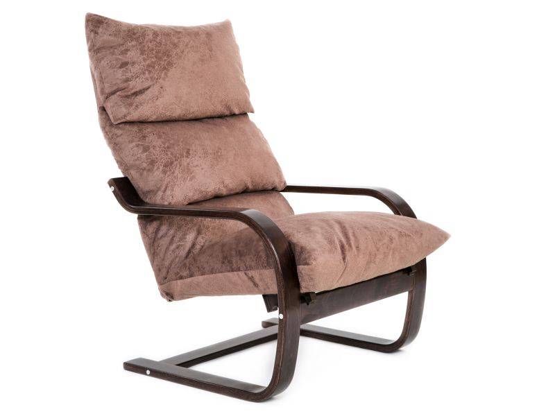 кресло онега ткань капучино, каркас венге в Нижневартовске