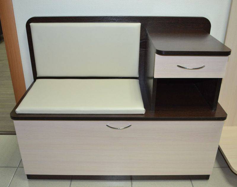 обувница мила, 2х цв. венге/дуб, к/з молочный в Нижневартовске