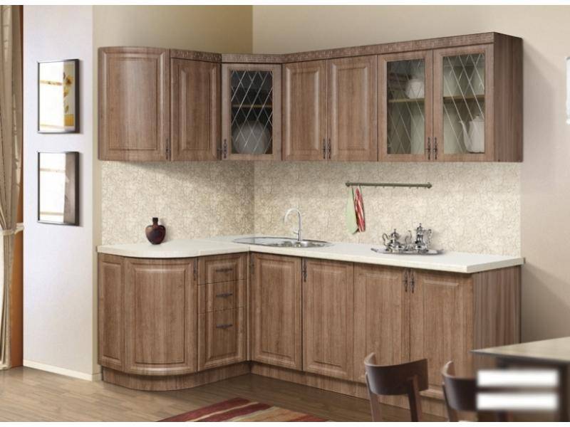 кухня с гнутыми фасадами ника-1 веста в Нижневартовске