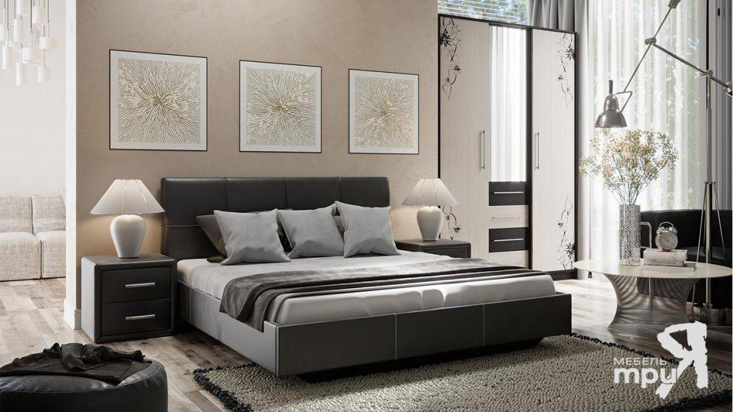 спальный гарнитур элис-1 (темный) в Нижневартовске