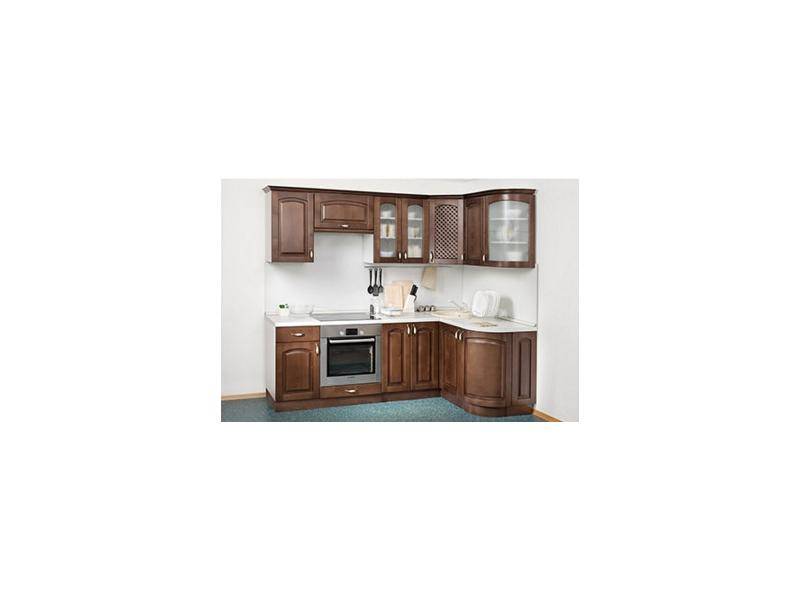 угловая коричневая кухня в Нижневартовске