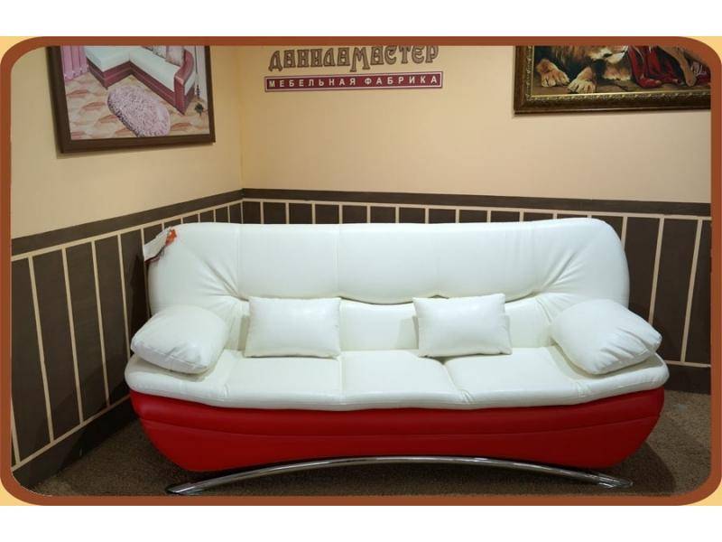 красивый красно-белый диван мишель в Нижневартовске