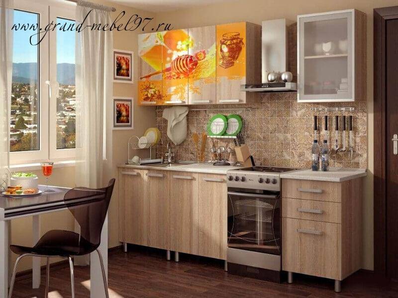 кухня с фотопечатью 027 в Нижневартовске