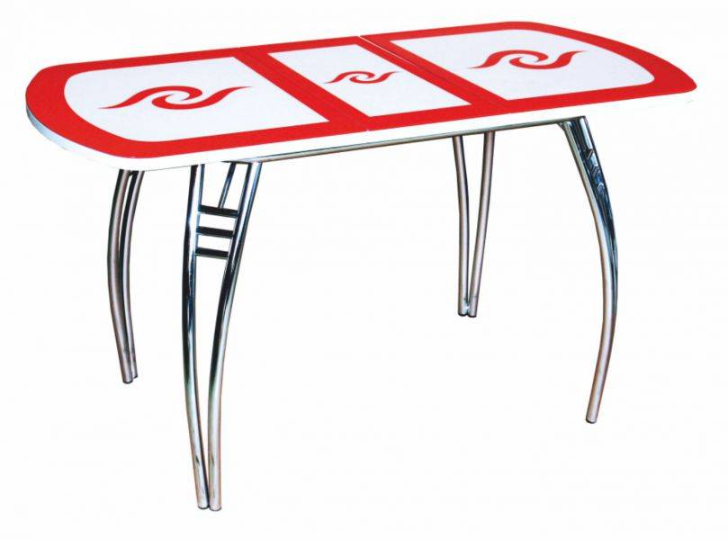 стол обеденный вензель 2 красный в Нижневартовске