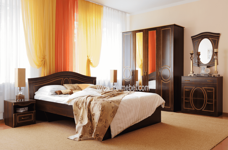 спальня беатрис (орех антикварный+бронза) в Нижневартовске