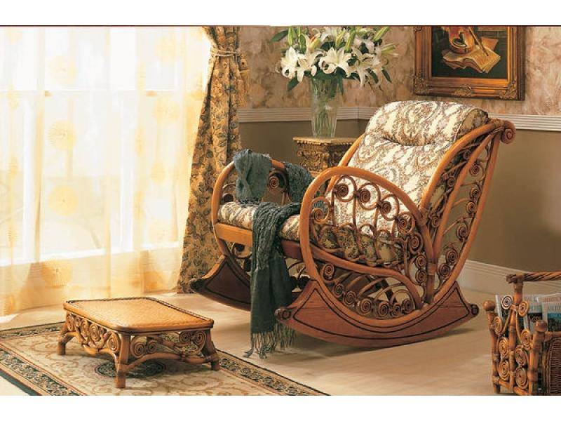 кресло-качалка мебель из ротанга в Нижневартовске