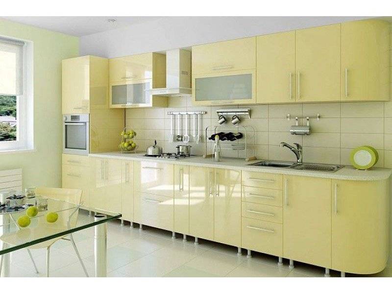 светлая современная кухня из мдф в Нижневартовске