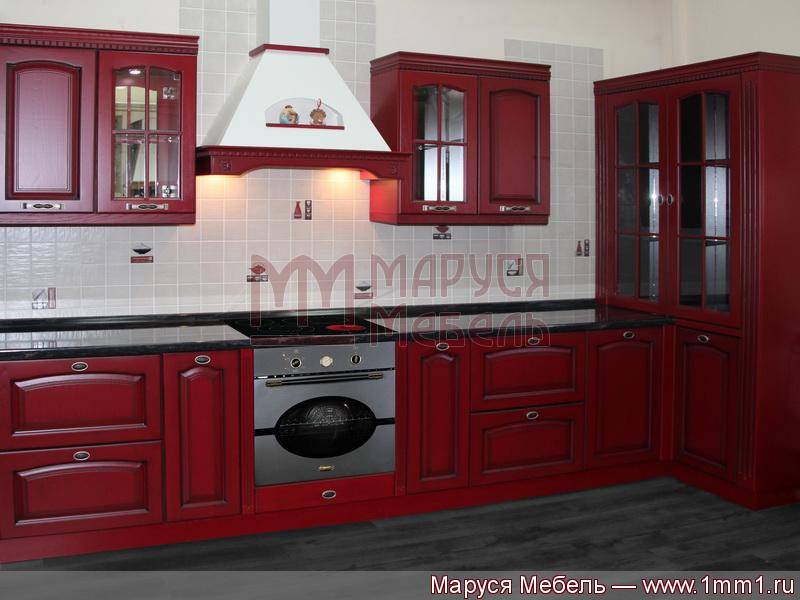 кухня прямая современная классика массив в Нижневартовске