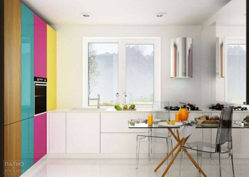 кухня smalto угловая (белая, мультиколор) в Нижневартовске