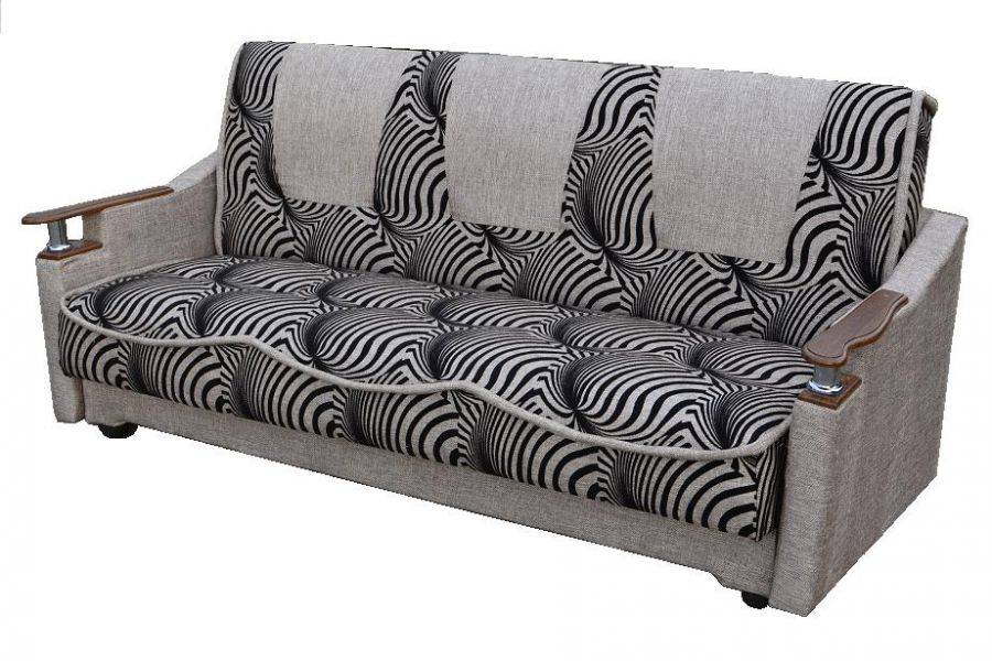 диван-кровать с деревянными подлокотникам в Нижневартовске