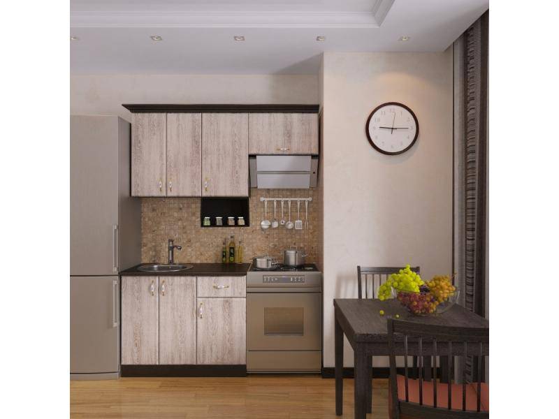 кухня прямая малая сосна выбеленная в Нижневартовске