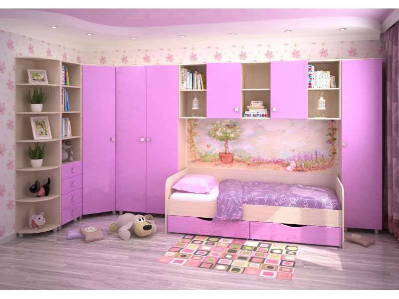 розовая стенка в детскую в Нижневартовске