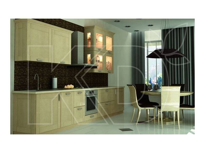 прямая светлая кухня в Нижневартовске