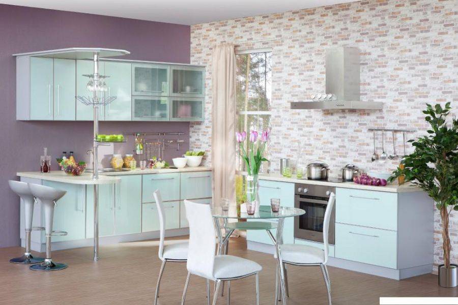 светлая угловая кухня в Нижневартовске