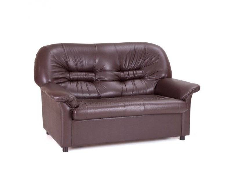 диван офисный в экокоже честер коричневый в Нижневартовске