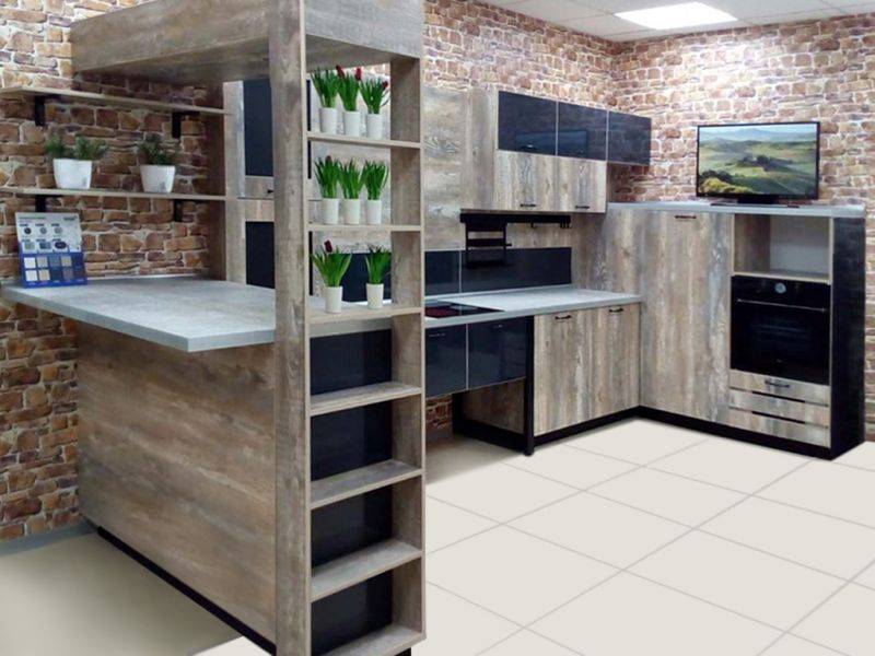 кухня в стиле лофт в Нижневартовске