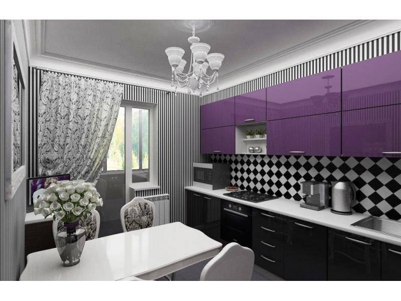 красивая прямая кухня в Нижневартовске