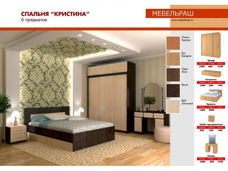 спальный гарнитур кристина в Нижневартовске
