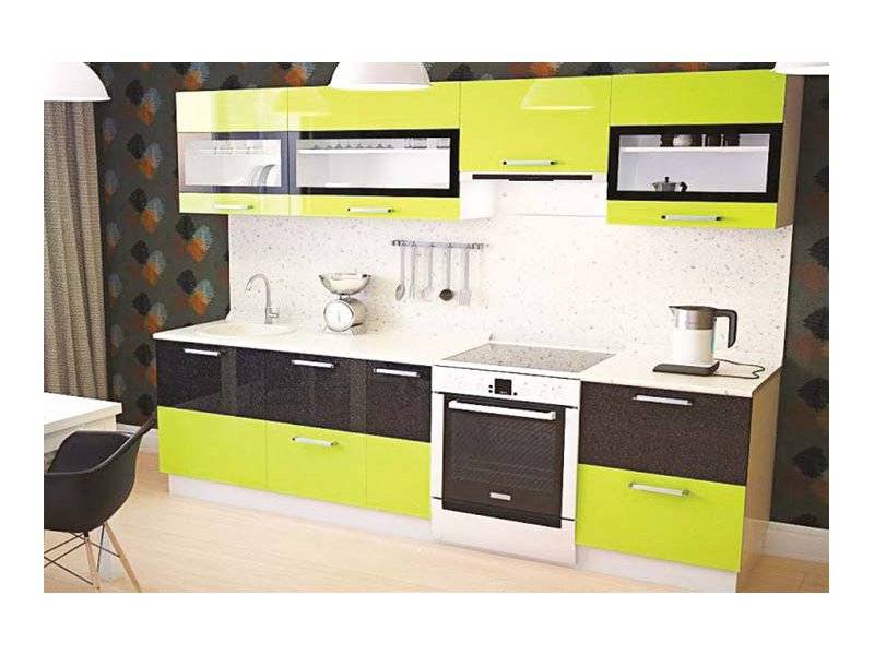 яркая прямая кухня трио в Нижневартовске