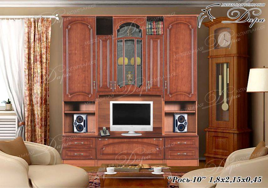 стенка в гостиную рось-10 в Нижневартовске