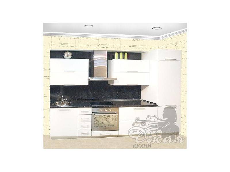 черно-белый кухонный гарнитур в Нижневартовске
