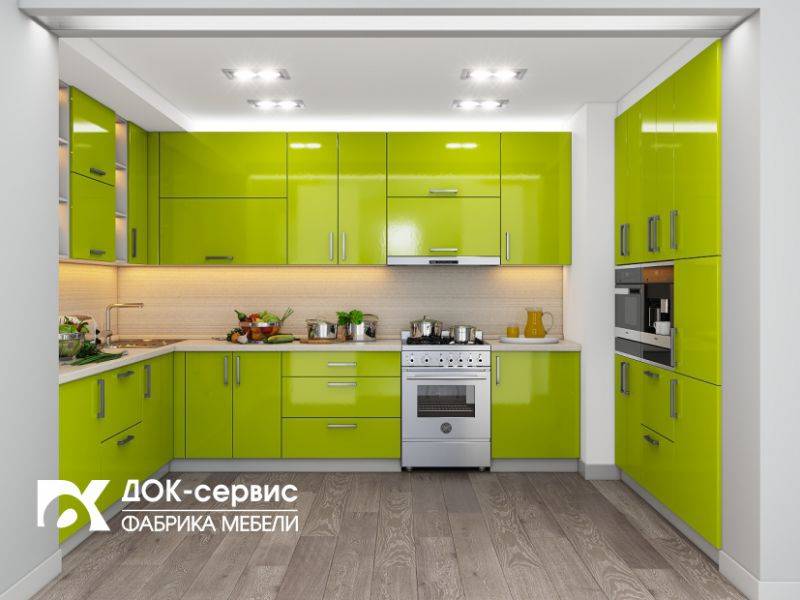 угловая п-образная кухня в Нижневартовске