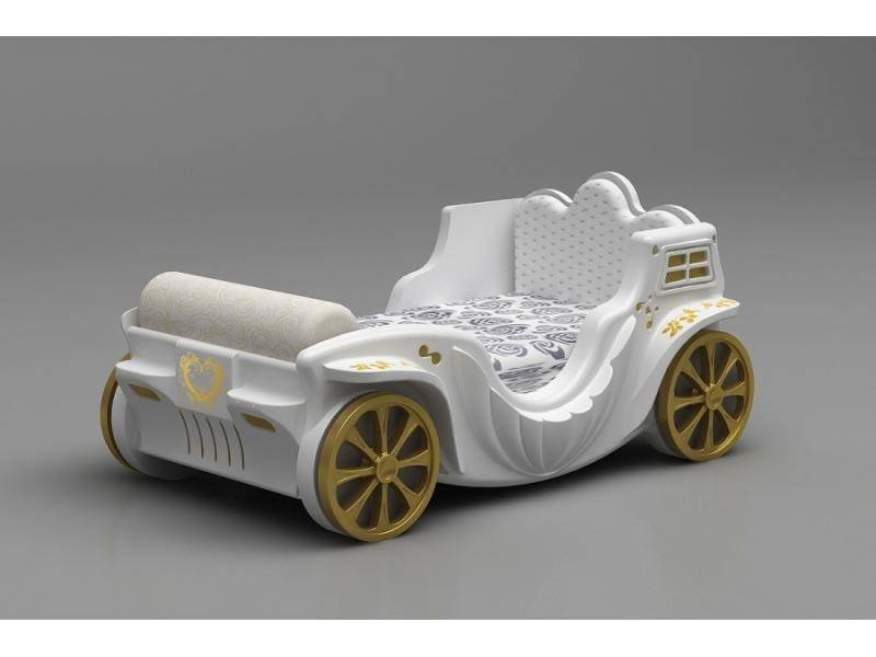 кровать-карета пэри white в Нижневартовске