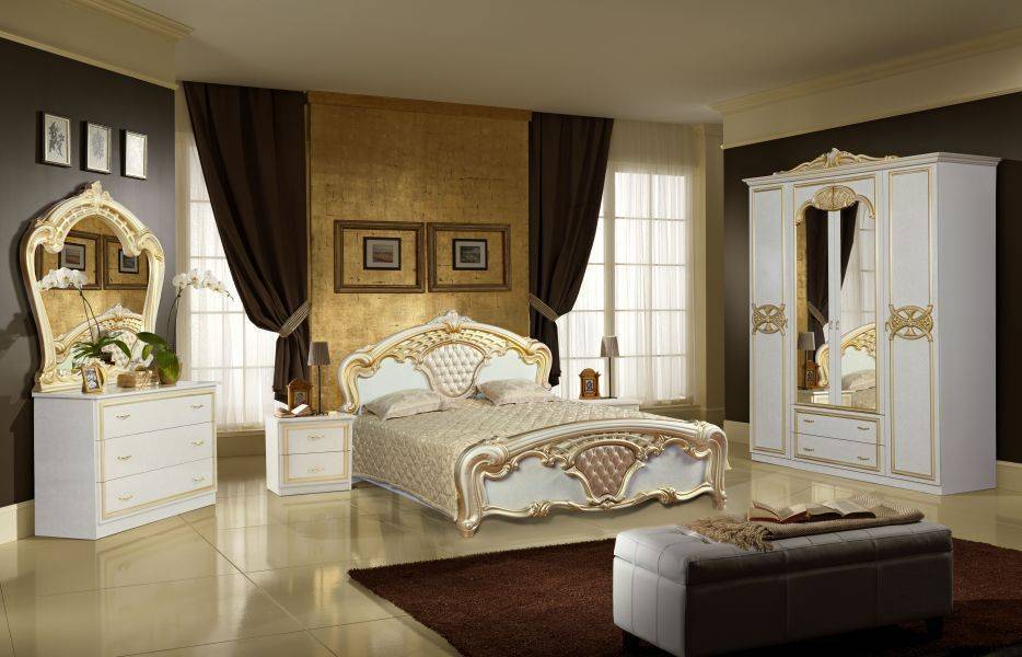 спальный гарнитур карина беж золочение в Нижневартовске