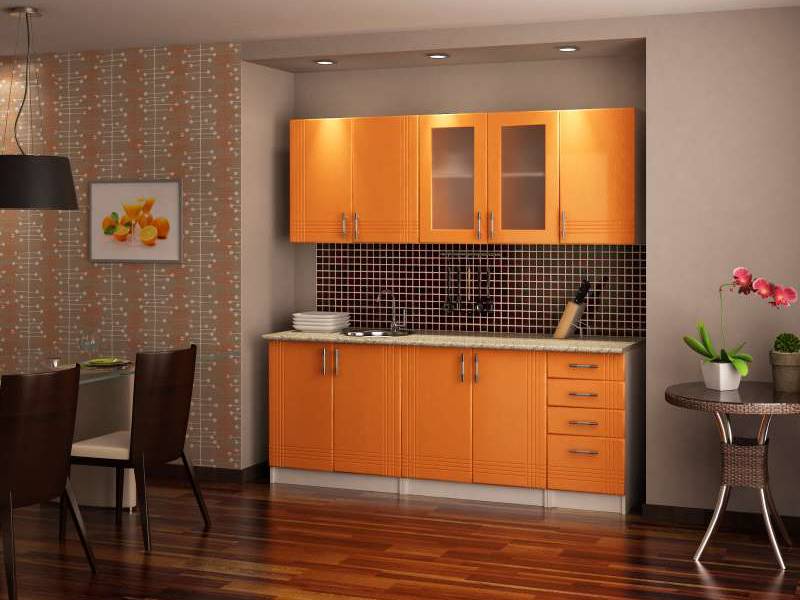 кухонный гарнитур «а-19 оранж сигнал» в Нижневартовске